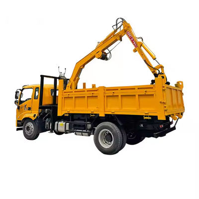 XDEM Multifunctionele hydraulische draaibare boomgreep houtkraan met automobielchassis voor landbouwgebruik