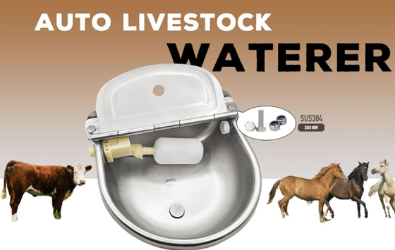 Powder Coated Corrosion Resistant Livestock Waterer for Easy Integration into Farm Water Systems