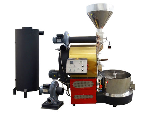 de Koffiebrander van het de Capaciteits0.35kg/hr Gas van 304ss 3kg met Koffie Koeldienblad