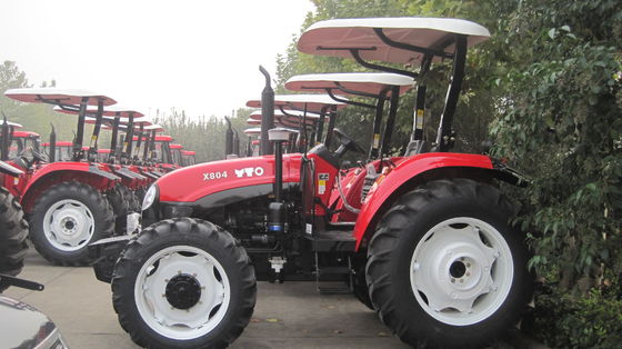 80hp Aandrijvingstractor met 4 wielen, de Tractor van YTO X804 met 4.95L-Verplaatsing