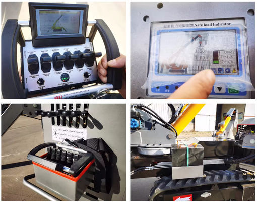 XDEM 10T 12T Mini Crawler Hydraulische kraan Hover Telescopische Diesel Track Spider Crane