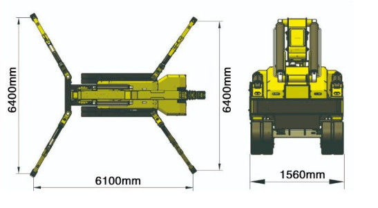 XDEM 8T 5T 3T Teleskopische boom kraan Lifting apparatuur Mobiele spin kraan Diesel en elektrische dubbele kracht