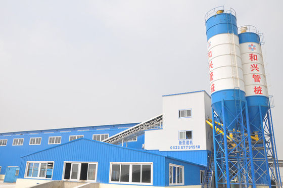 HZS60 60M3H 110kw Betonbatching Plant Commerciële centrale betonfabriek met mixer