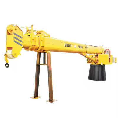 XDEM Drijvende kranen Telescopische boom Vaste hydraulische kraan voor schepen en vissersboten vanaf de haven