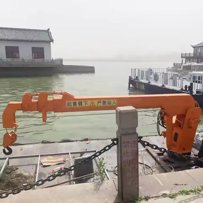 XDEM Drijvende kranen Telescopische boom Vaste hydraulische kraan voor schepen en vissersboten vanaf de haven