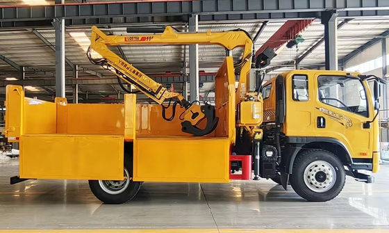 XDEM Hydraulische vierwielaandrijving Grap en transport Houttruck Dump Machine met emmer voor landbouwgebruik