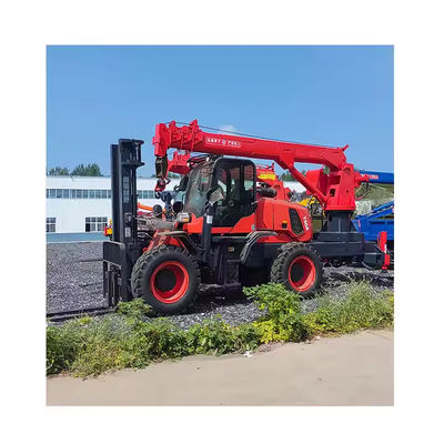 XDEM Veelzijdige off-road vorkhefkraan voor landbouw- en bouwterreinen bij materiaalverwerking