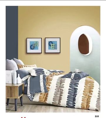 Ins Style Strip Reactive Print Volledig katoenen dekbedbedden