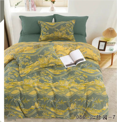 100% gewassen katoen Jacquard beddengoed Set dekbed beddek beddek maat