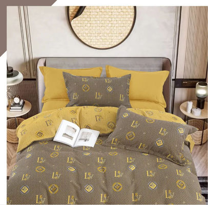 100% gewassen katoen Nieuw ontwerp kleur Jacquard beddengoed Set dekbed bedekking Fitted laken