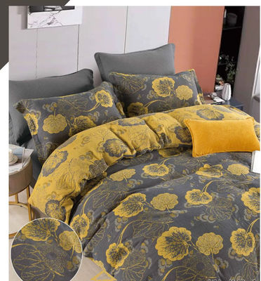 Natuurlijke en gezonde katoenen kleur weefsel dubbele jacquard beddengoed set dekbed beddek beddek
