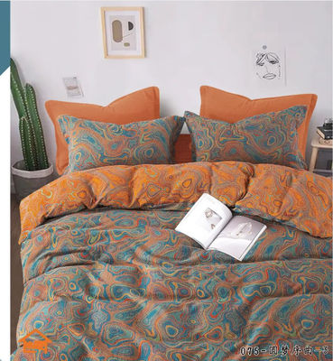 Natuurlijke Pure Cotton Kleur Weaving Jacquard Bedden maat Bedden Set