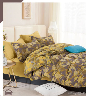100% gewassen katoenen kleur weefsel dubbel jacquard beddengoed set