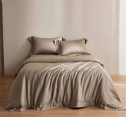 Pure Color 100S Lenzing Luxe Tencel Duvet Cover Bedden Set Home Textiel Product Op maat gemaakte maat