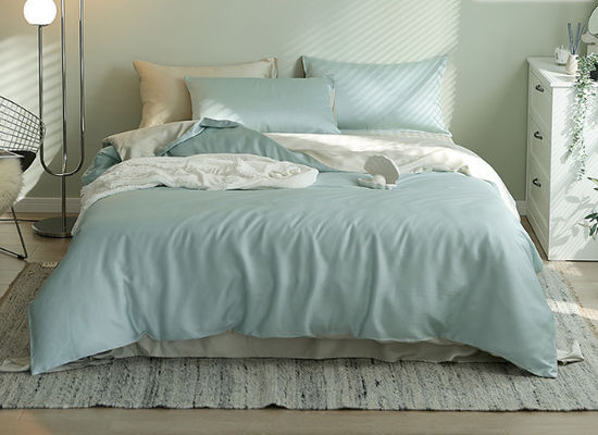 Pure Color 60S Europese Luxe Tencel Bedden Set Home Textiel Product Op maat gemaakt