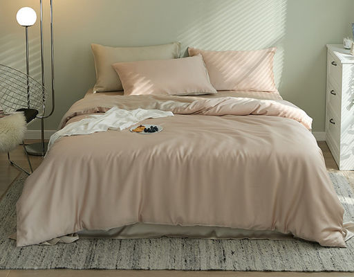 Pure Color 60S Europese Luxe Tencel Bedden Set Home Textiel Product Op maat gemaakt