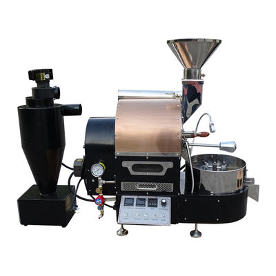 Industriële LPG Gas 1kg 2kg Cacao Koffiebonen Rooster Commerciële elektrische Cacao Roaster Machines van koffie