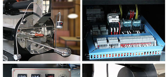 Industriële LPG Gas 1kg 2kg Cacao Koffiebonen Rooster Commerciële elektrische Cacao Roaster Machines van koffie