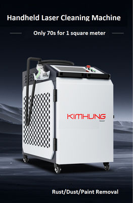 High Speed Laser Cleaning Machine 1500W 2000W Air Cooling Roestvrij materiaal Metalen roest olie oxidatie laag verwijdering