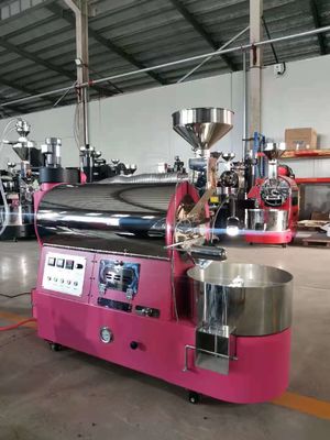 220V 3kg 6kg Koffie Roaster Machine Dubbelwand roestvrij staal trommel Gratis Voeg Air Gauge / Bluetooth Connect Artisan Record Curve