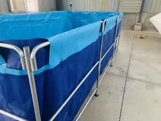 XDEM Landbouw Opvouwbaar PVC Vierkante Tanks Tarpaulin Cultuur Vierkante Vissenpoel Rechthoekige Forme Voor Visserij
