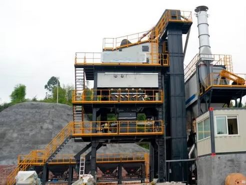 80t/H Mobiele Asfalt Centrale Chinese Asfalt Menginstallatie Hoge Efficiëntie