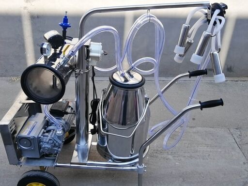 Draagbare mobiele melkmachine voor schapen Anti-corrosieve melker voor kleine veehouderijen