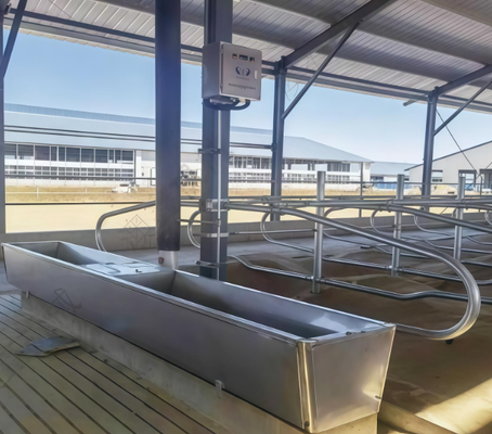 Waterbak voor vee, gepoedercoat, corrosiebestendig, drinkbak, eenvoudig aan te sluiten op het watervoorzieningssysteem van de boerderij, voor gebruik in de veestal