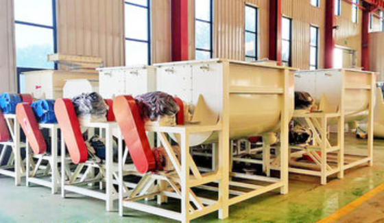 Horizontale anti-corrosie veevoermixer met weinig onderhoud