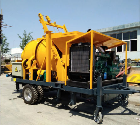40 M3/H Diesel aanhangwagen Betonpomp Draagbaar met Mixer XDEM