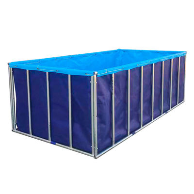 XDEM Landbouw Opvouwbaar PVC Vierkante Tanks Tarpaulin Cultuur Vierkante Vissenpoel Rechthoekige vorm voor gebruik in de visserij