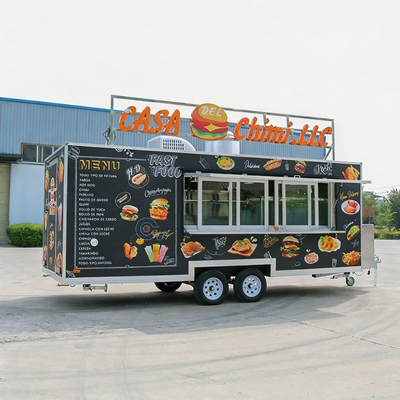 DOT Compliant Custom Food Trailer with Full Kitchen Equipment for Coffee, Tacos & Fast Food, Mobile Concession Truck for Catering, Events, Festivals and Outdoor Business