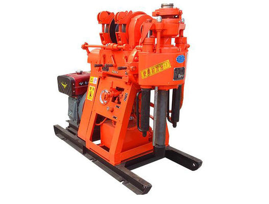Draagbare XY-1A-4H Geologische Exploratie Boormachine 150m Hydraulische Voeder Rock Coring Machine Geïntegreerde Dieselmotor Modderpomp Voor Berg & Plain Construction Survey